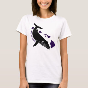 Big Island - Hawaii Purple Islands Humpback T-Shir T-Shirt