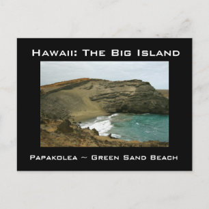 Big Island of Hawaii Green Sands Beach Postcard