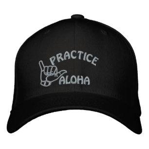 Big Island Practice Aloha Shaka (Hang loose) Embroidered Hat