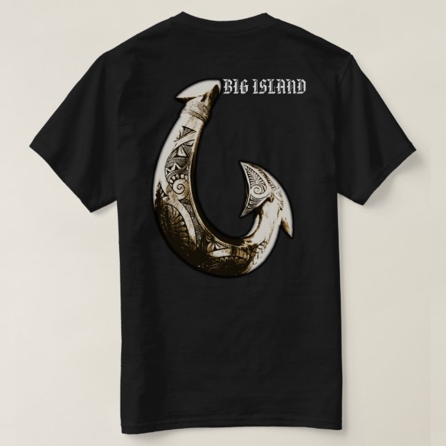 Big Island Tribal Hook T-Shirt (Design Back)