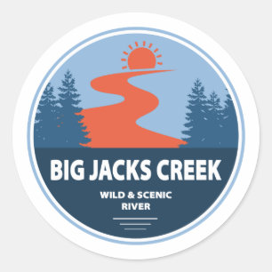 Big Jacks Creek Wild And Scenic River Idaho Classic Round Sticker