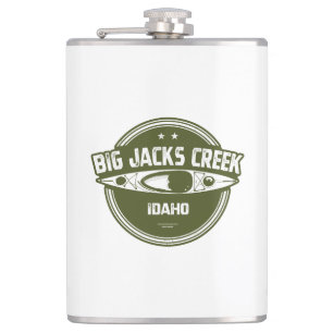 Big Jacks Creek Wild And Scenic River Idaho Kayaki Hip Flask