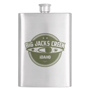 Big Jacks Creek Wild And Scenic River Idaho Kayaki Hip Flask
