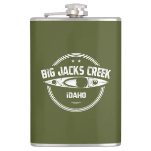 Big Jacks Creek Wild And Scenic River Idaho Kayaki Hip Flask