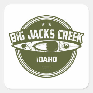 Big Jacks Creek Wild And Scenic River Idaho Kayaki Square Sticker