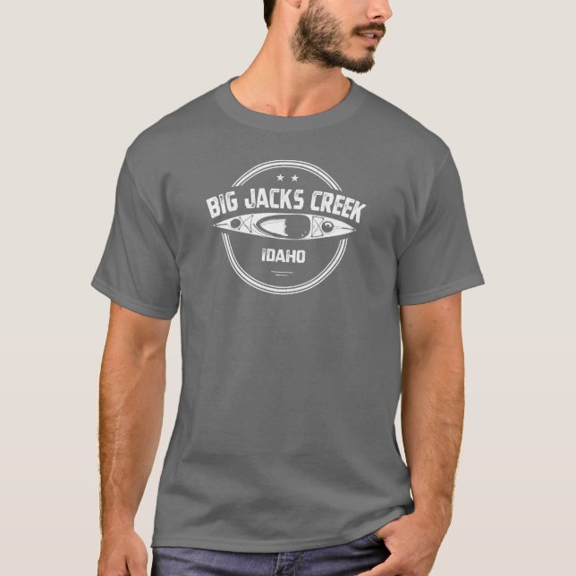 Big Jacks Creek Wild And Scenic River Idaho Kayaki T-Shirt (Front)