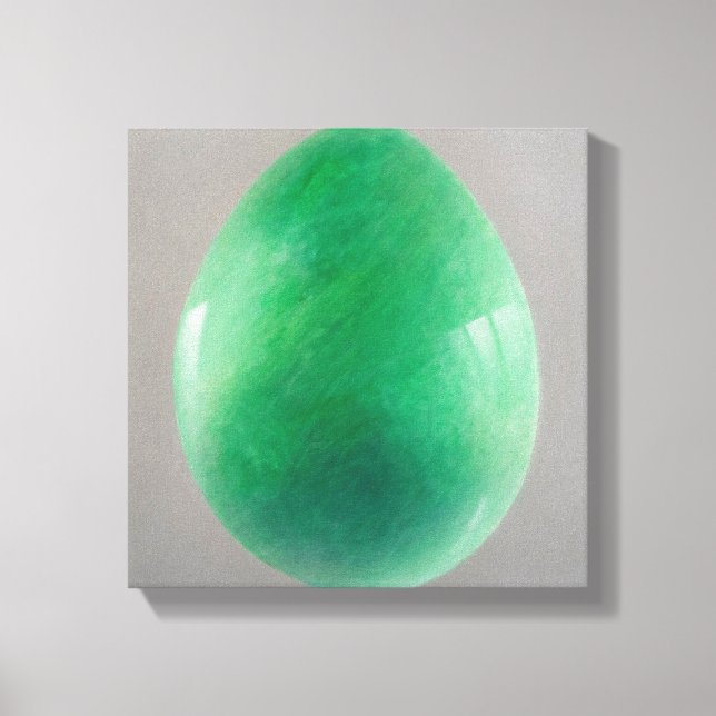 Big Jade Egg Canvas Print (Front)