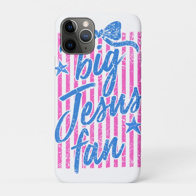Big Jesus Fan iPhone Case (Back)