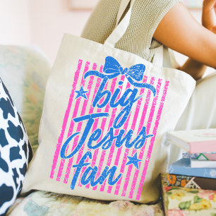 Big Jesus Fan Tote Bag