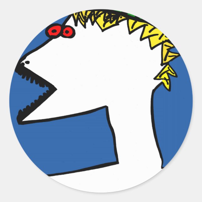 Big Jim JHgrafics Classic Round Sticker (Front)