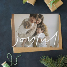 Big Joy Holiday Photo card