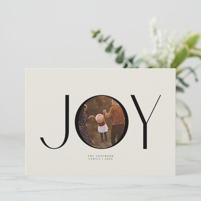 Big Joy Photo Christmas Card (Standing Front)
