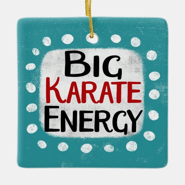 Big Karate Energy Ornament (Front)