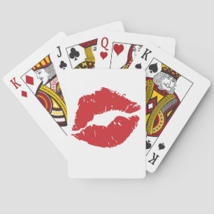 Big kiss playing cards