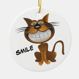 Big Kitty Ceramic Tree Decoration