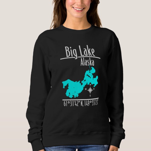 Big Lake - Alaska Premium Sweatshirt (Front)