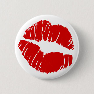 Big large lips kiss giant lips huge kissing mouth 6 cm round badge