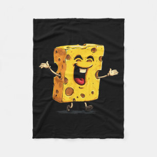 Big Laughing Cheese Logo Fleece Blanket