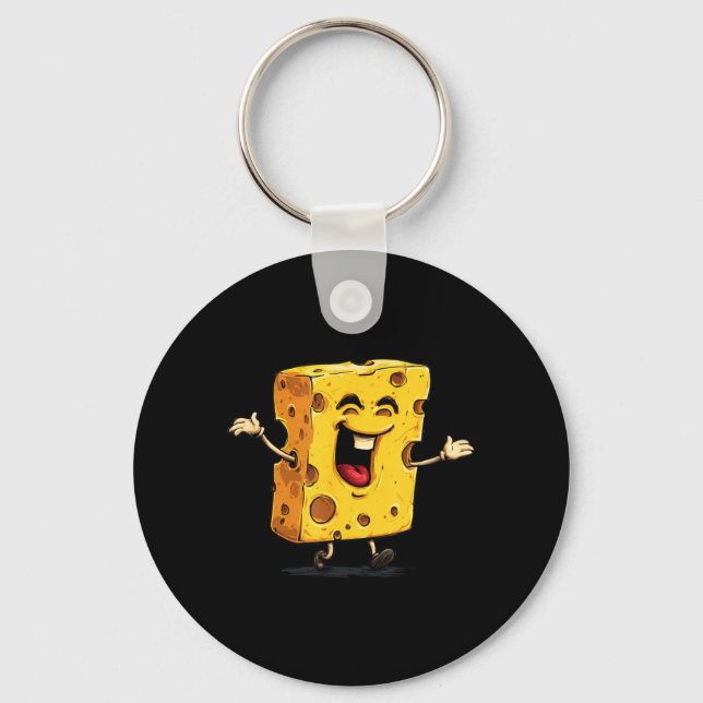 Big Laughing Cheese Logo Key Ring (Front)