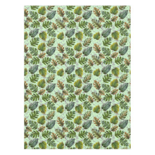 Big leaves pattern 01 LgreenBG Tablecloth