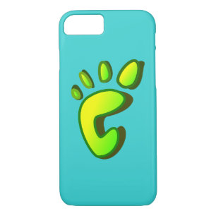 Big Lime Green Footprint Case-Mate iPhone Case