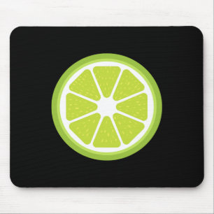 Big Lime Sliced Costume Cute Easy Fruit Halloween Mouse Pad