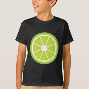 Big Lime Sliced Costume Cute Easy Fruit Halloween  T-Shirt