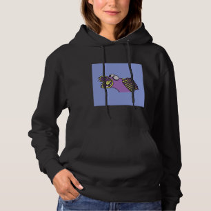 Big Lips Fish Pattern Hoodie