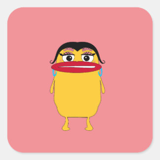 Big lips Lady Sticker