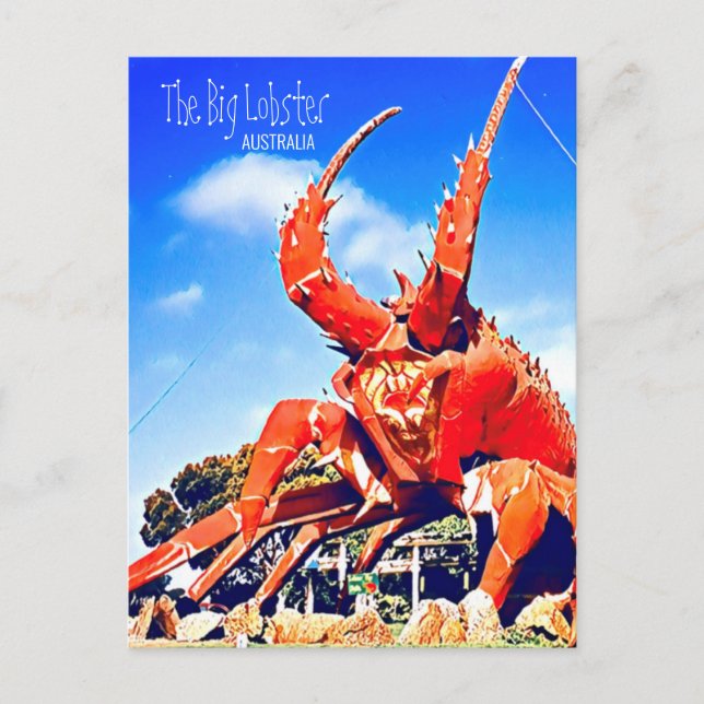 Big Lobster South Australia travel Postcard (Front)