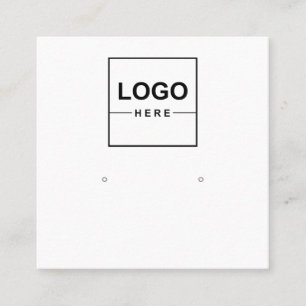 Big Logo Jewelry Earring Display Business Card