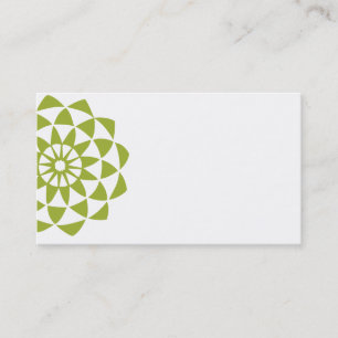 Big Lotus Flower Business Card