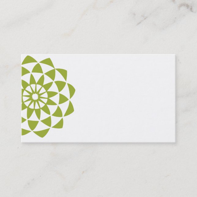 Big Lotus Flower Business Card (Front)