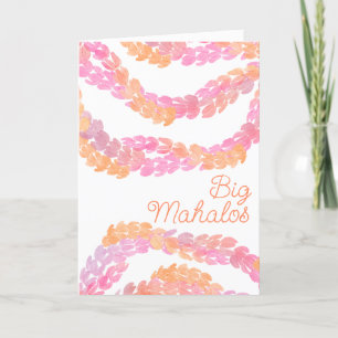 Big Mahalos Thank You Card