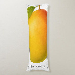 Big Mango, Sweet Fruit and Words Body Cushion