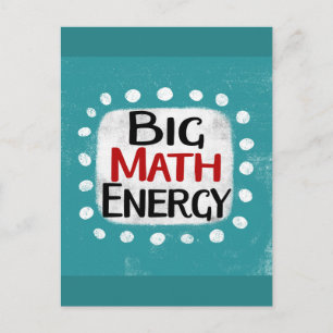 Big Math Energy Postcard