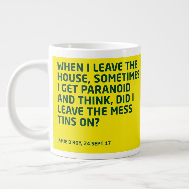 Big Mess tins mug (Left)