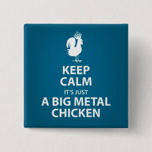 Big metal chicken button