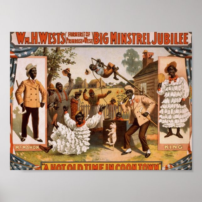 Big minstrel Jubilee, 'A Hot Time in Cool Town' Poster (Front)