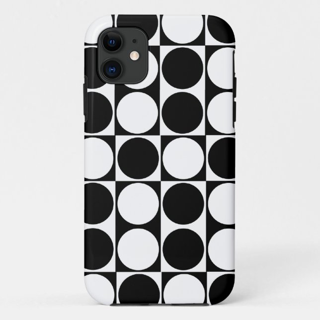 Big Mod Dots Black & White Case-Mate ID™ iPhone 5 Case (Back)