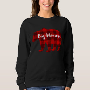 Big Momma Bear Outfit Women  Grandparent Family Ma Sweatshirt