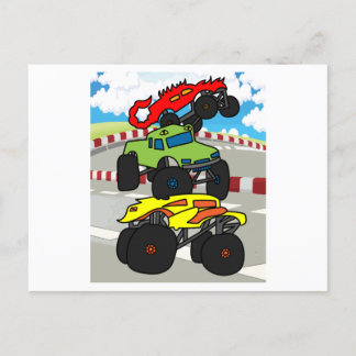 Big Monster Trucks Fan Postcard