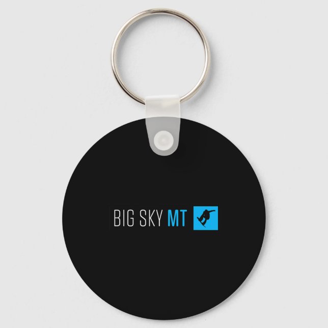 Big Montana Snowboard Box Type  Key Ring (Front)