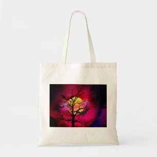 Big Moon and Dead Tree Halloween Bags