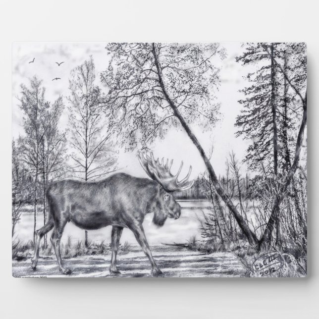 Big Moose Plaque (Front)