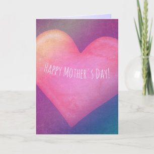 Big Mother's Day Heart with customisable text Card