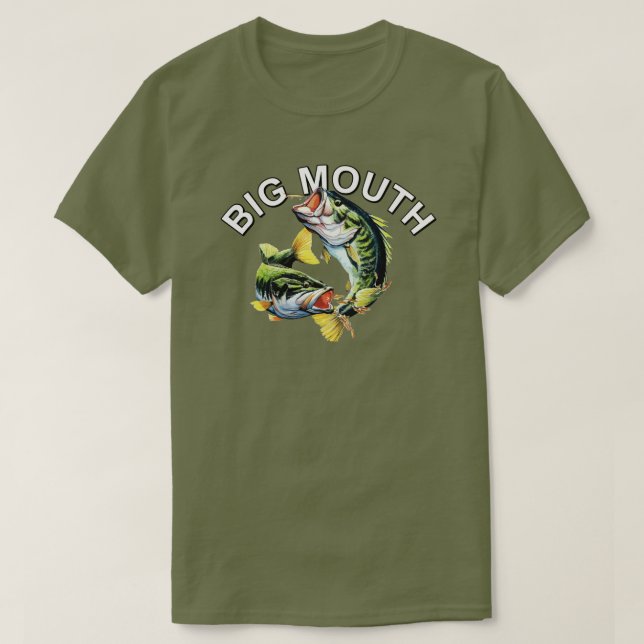 BIG MOUTH BASS T-Shirt (Design Front)
