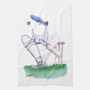 Big Mouth - cricket, tony fernandes Tea Towel