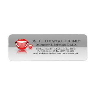 Big Mouth Professional Dental Return Address Label
