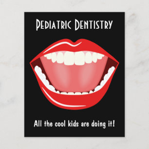 Big Mouth Small Dentist Dentistry Dental Leaflet Flyer